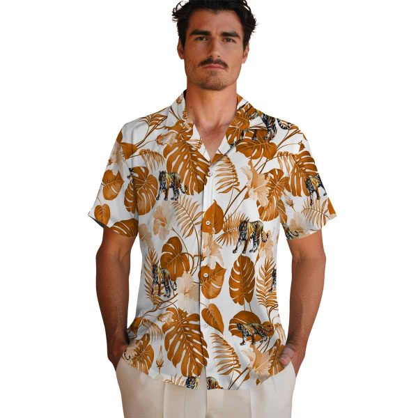 Tiger Tropical Plants Hawaiian Shirt High quality