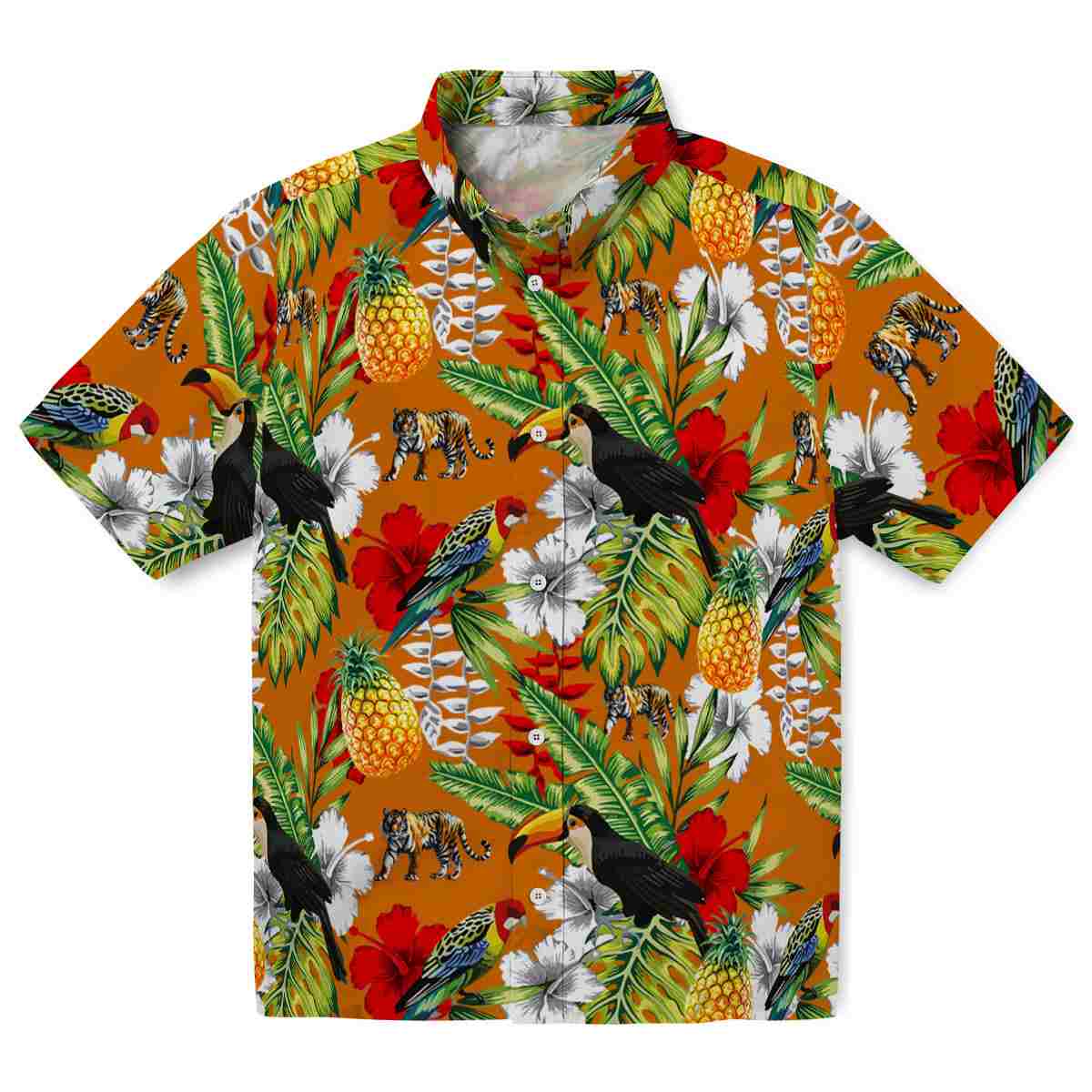 Tiger Tropical Toucan Hawaiian Shirt Best selling