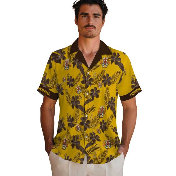 Tiki Botanical Print Hawaiian Shirt High quality