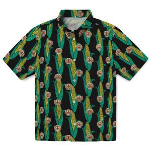 Tiki Corn Motifs Hawaiian Shirt Best selling