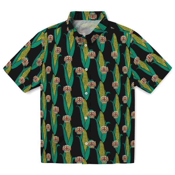 Tiki Corn Motifs Hawaiian Shirt Best selling