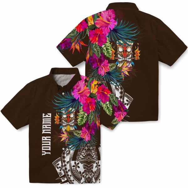 Tiki Floral Polynesian Hawaiian Shirt Latest Model