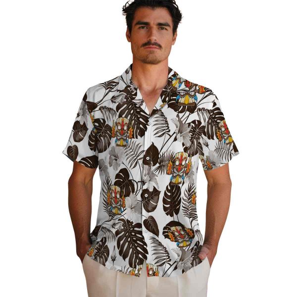 Tiki Tropical Plants Hawaiian Shirt High quality