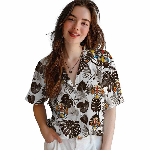 Tiki Tropical Plants Hawaiian Shirt Trendy