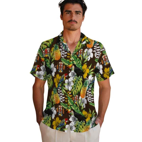 Tiki Tropical Toucan Hawaiian Shirt High quality