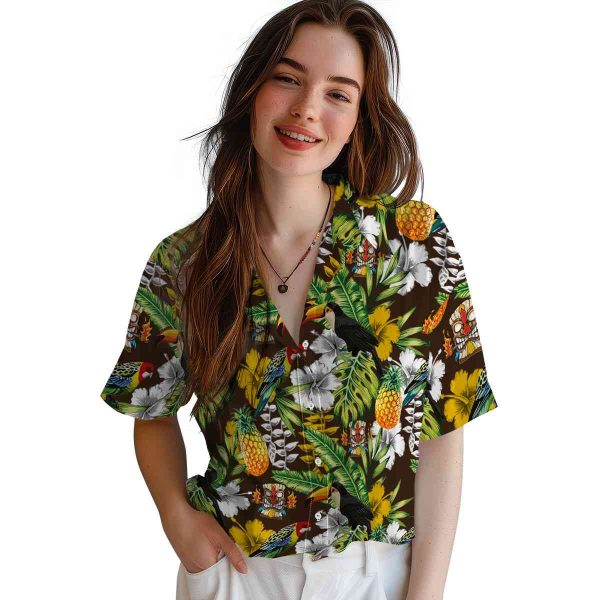 Tiki Tropical Toucan Hawaiian Shirt Trendy