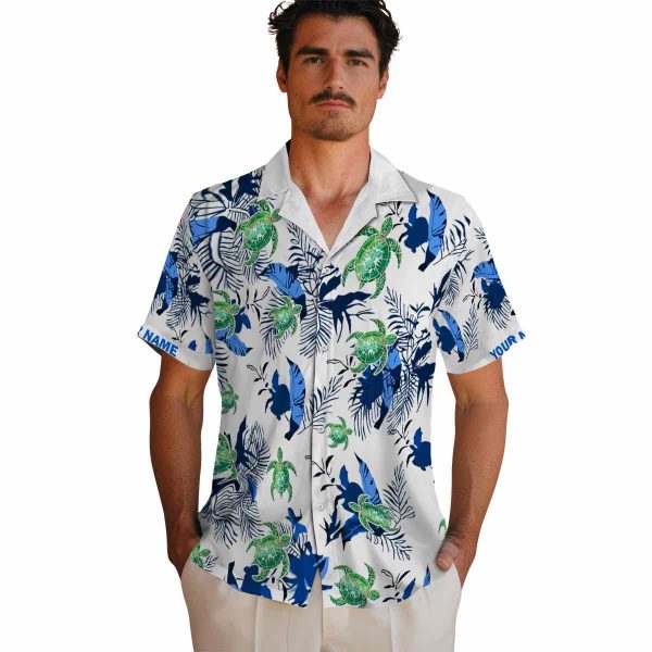 Tribal Botanical Theme Hawaiian Shirt High quality