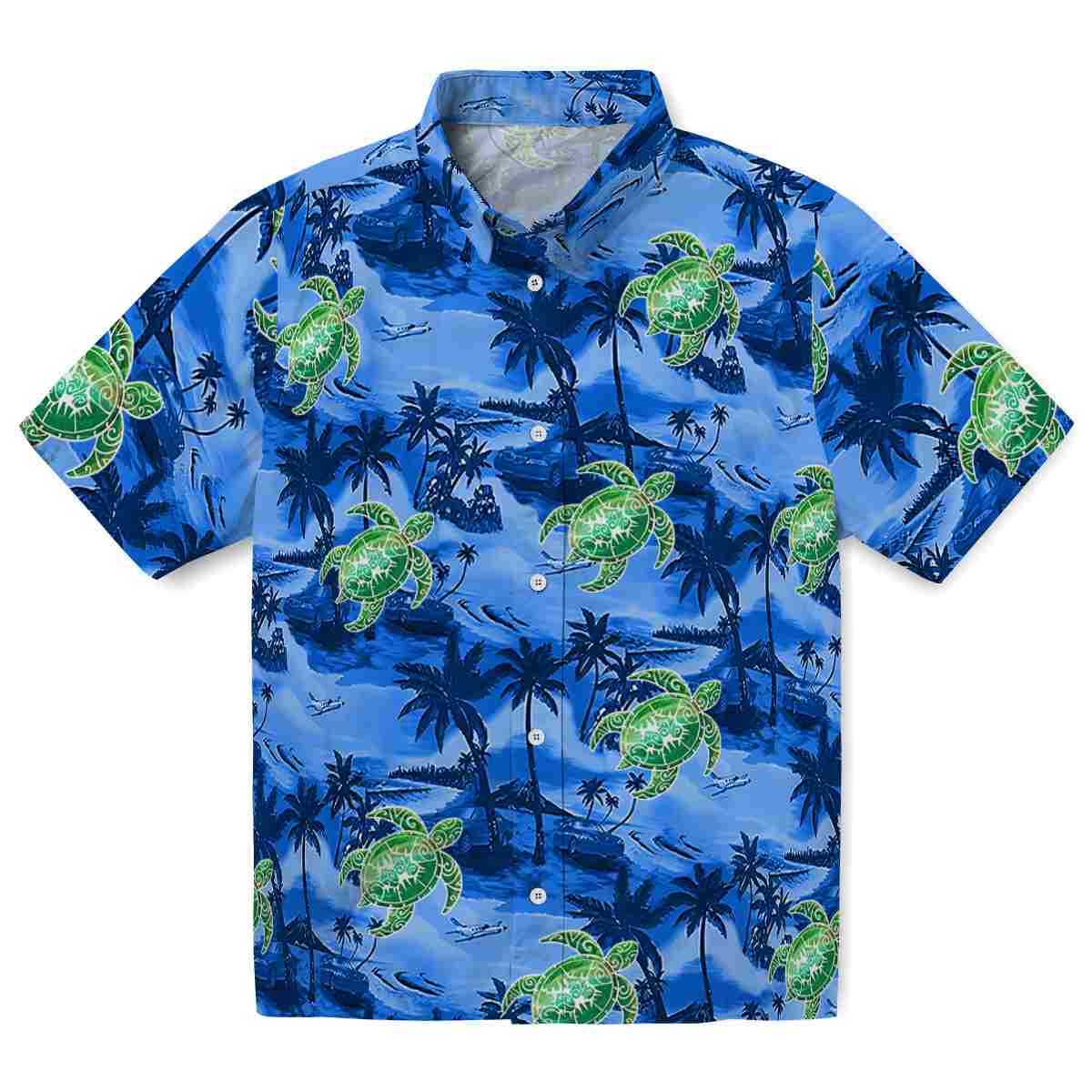 Tribal Coastal Palms Hawaiian Shirt Best selling