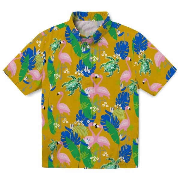 Tribal Flamingo Foliage Hawaiian Shirt Best selling