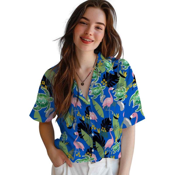 Tribal Flamingo Leaves Hawaiian Shirt Trendy