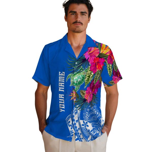 Tribal Floral Polynesian Hawaiian Shirt High quality