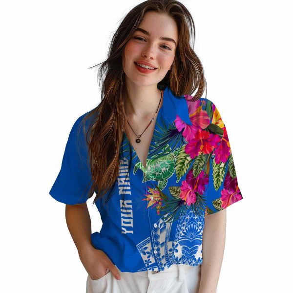 Tribal Floral Polynesian Hawaiian Shirt Trendy