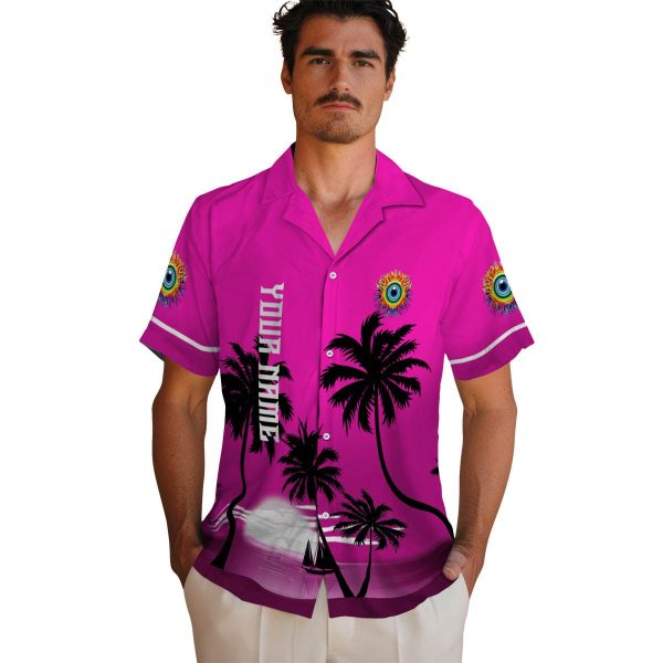 Trippy Beach Sunset Hawaiian Shirt High quality