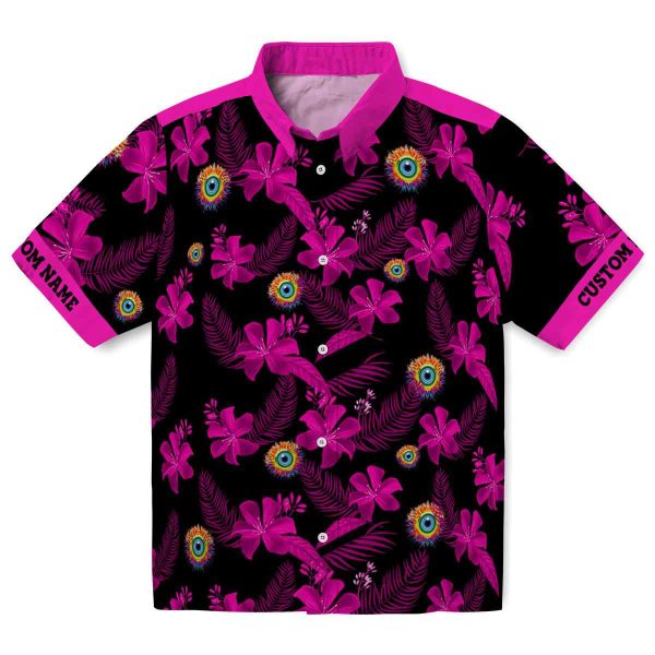 Trippy Botanical Print Hawaiian Shirt Best selling