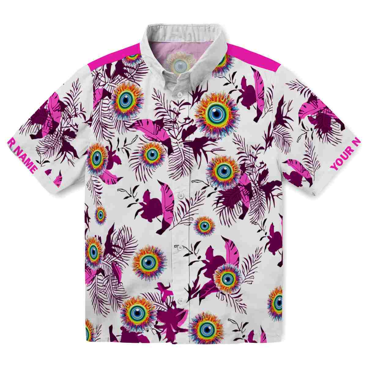 Trippy Botanical Theme Hawaiian Shirt Best selling