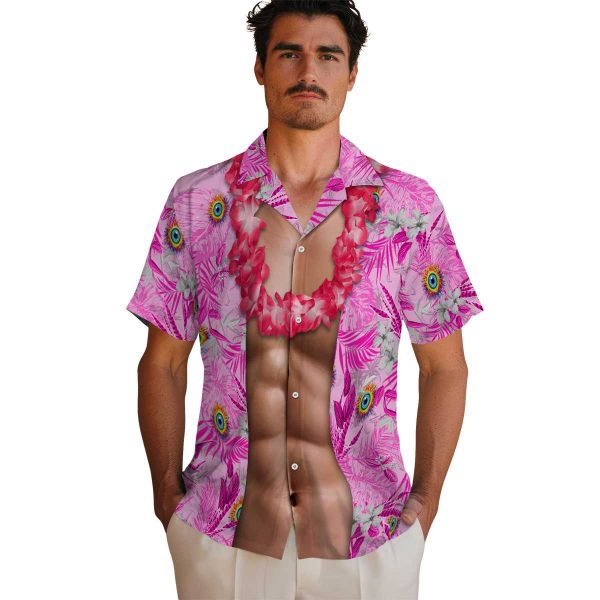 Trippy Chest Illusion Hawaiian Shirt High quality