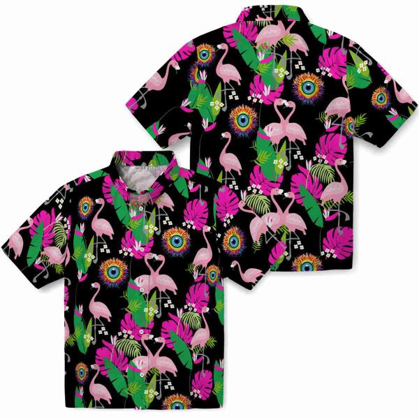 Trippy Flamingo Foliage Hawaiian Shirt Latest Model