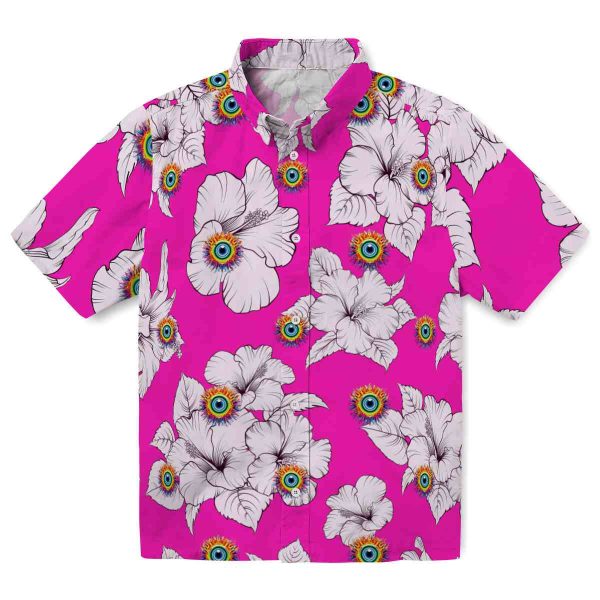 Trippy Hibiscus Blooms Hawaiian Shirt Best selling