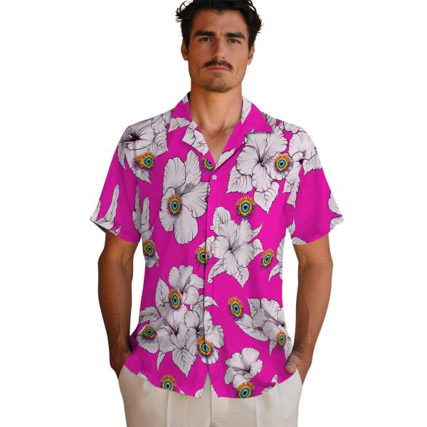 Trippy Hibiscus Blooms Hawaiian Shirt High quality