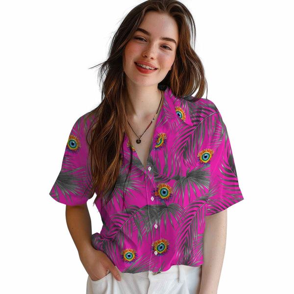 Trippy Leafy Palms Hawaiian Shirt Trendy