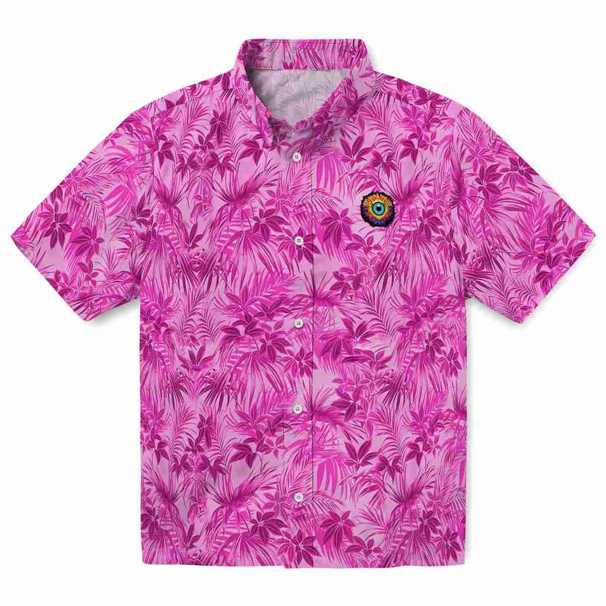 Trippy Leafy Pattern Hawaiian Shirt Best selling
