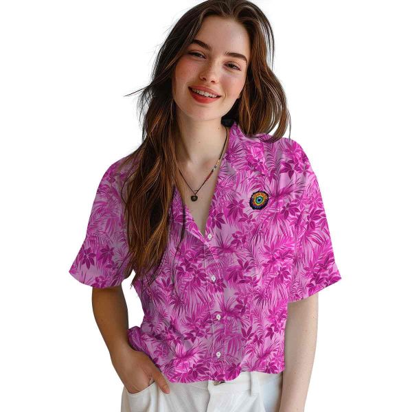 Trippy Leafy Pattern Hawaiian Shirt Trendy