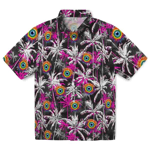 Trippy Palm Pattern Hawaiian Shirt Best selling