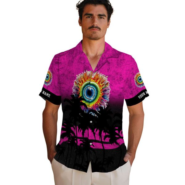 Trippy Sunset Pattern Hawaiian Shirt High quality