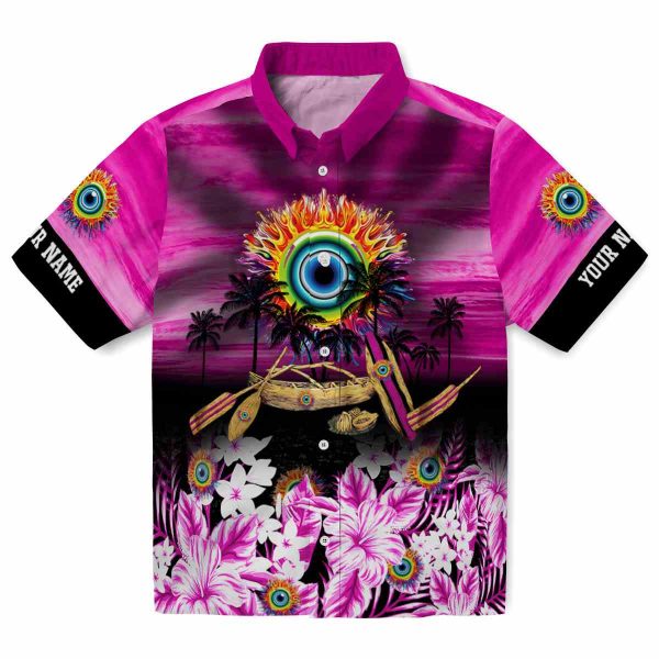 Trippy Tropical Canoe Hawaiian Shirt Best selling