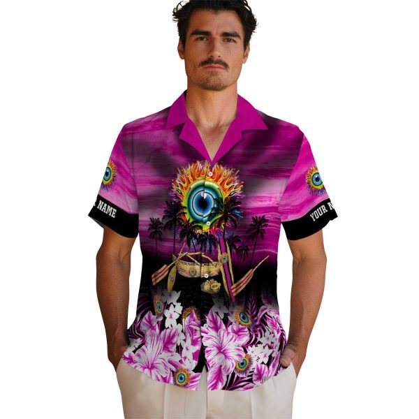 Trippy Tropical Canoe Hawaiian Shirt High quality