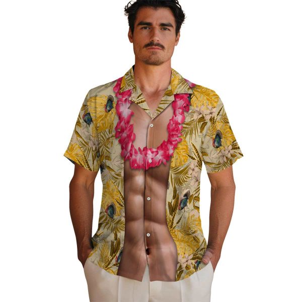 Turkey Chest Illusion Hawaiian Shirt High quality