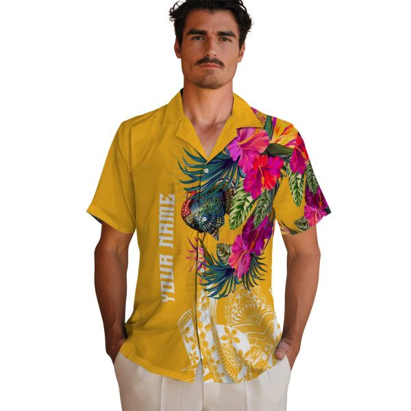 Turkey Floral Polynesian Hawaiian Shirt High quality