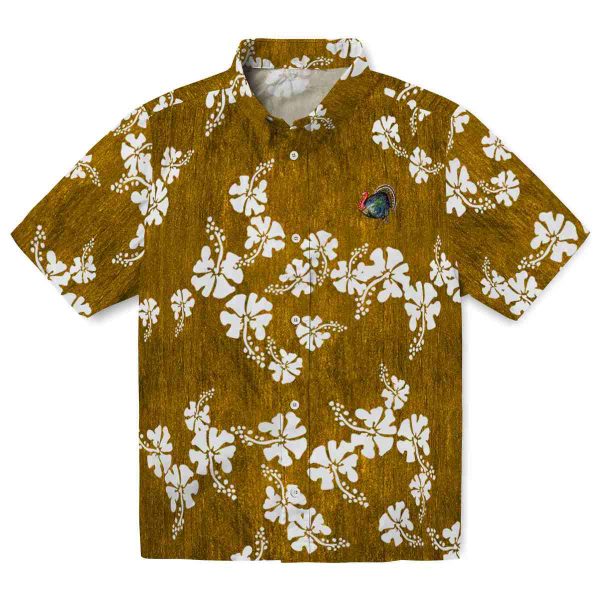 Turkey Hibiscus Clusters Hawaiian Shirt Best selling