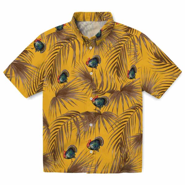 Turkey Leafy Palms Hawaiian Shirt Best selling