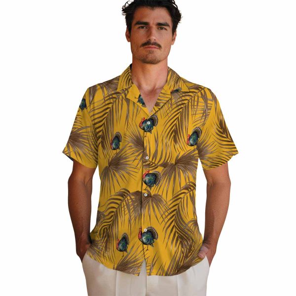 Turkey Leafy Palms Hawaiian Shirt High quality