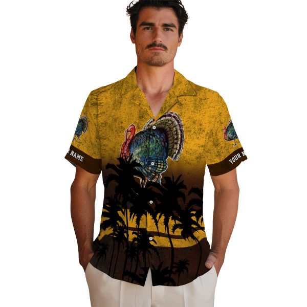 Turkey Sunset Pattern Hawaiian Shirt High quality