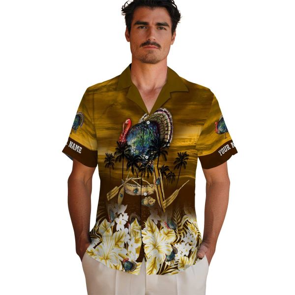 Turkey Tropical Canoe Hawaiian Shirt High quality