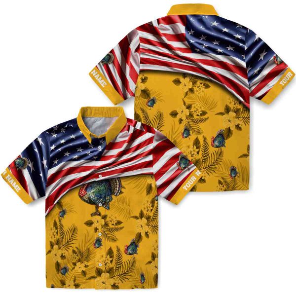 Turkey US Flag Hibiscus Hawaiian Shirt Latest Model