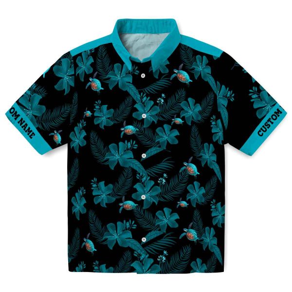 Turtle Botanical Print Hawaiian Shirt Best selling