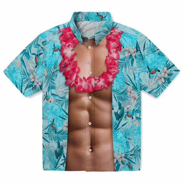 Turtle Chest Illusion Hawaiian Shirt Best selling