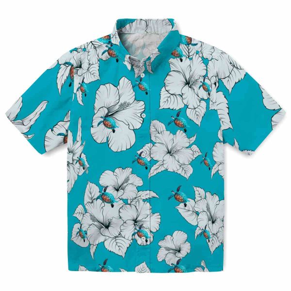 Turtle Hibiscus Blooms Hawaiian Shirt Best selling