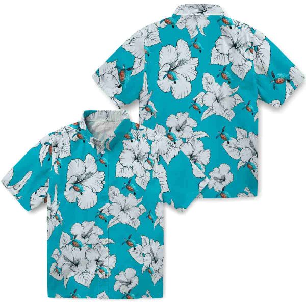 Turtle Hibiscus Blooms Hawaiian Shirt Latest Model