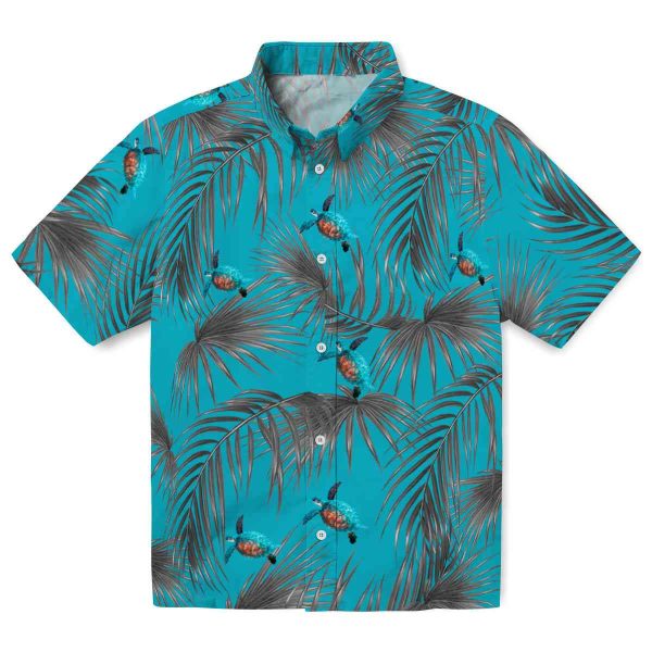 Turtle Leafy Palms Hawaiian Shirt Best selling