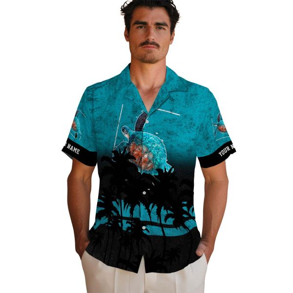 Turtle Sunset Pattern Hawaiian Shirt High quality