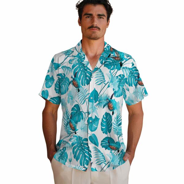 Turtle Tropical Plants Hawaiian Shirt High quality