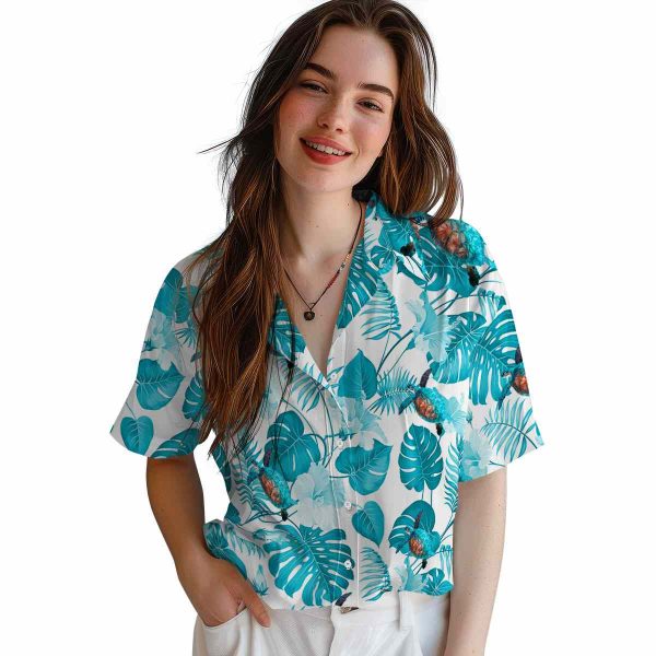 Turtle Tropical Plants Hawaiian Shirt Trendy