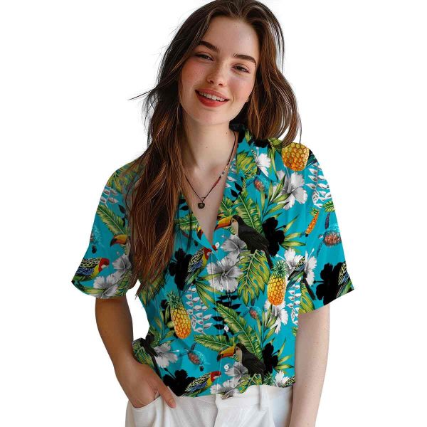 Turtle Tropical Toucan Hawaiian Shirt Trendy