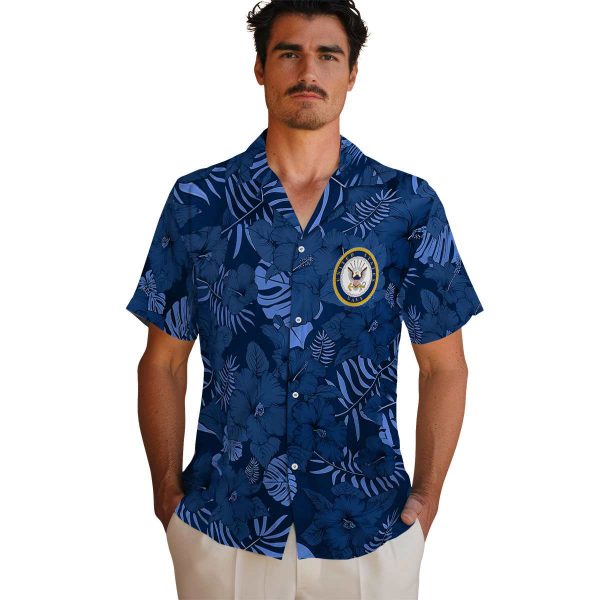 US Navy Jungle Vibes Hawaiian Shirt High quality