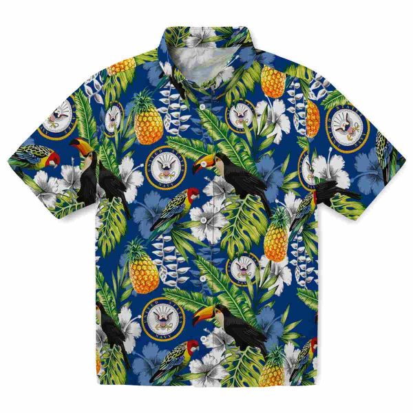 US Navy Tropical Toucan Hawaiian Shirt Best selling