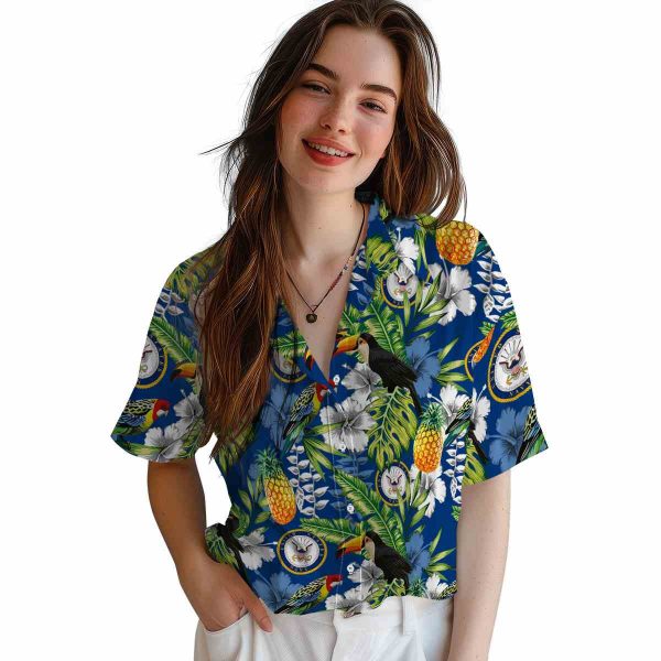 US Navy Tropical Toucan Hawaiian Shirt Trendy